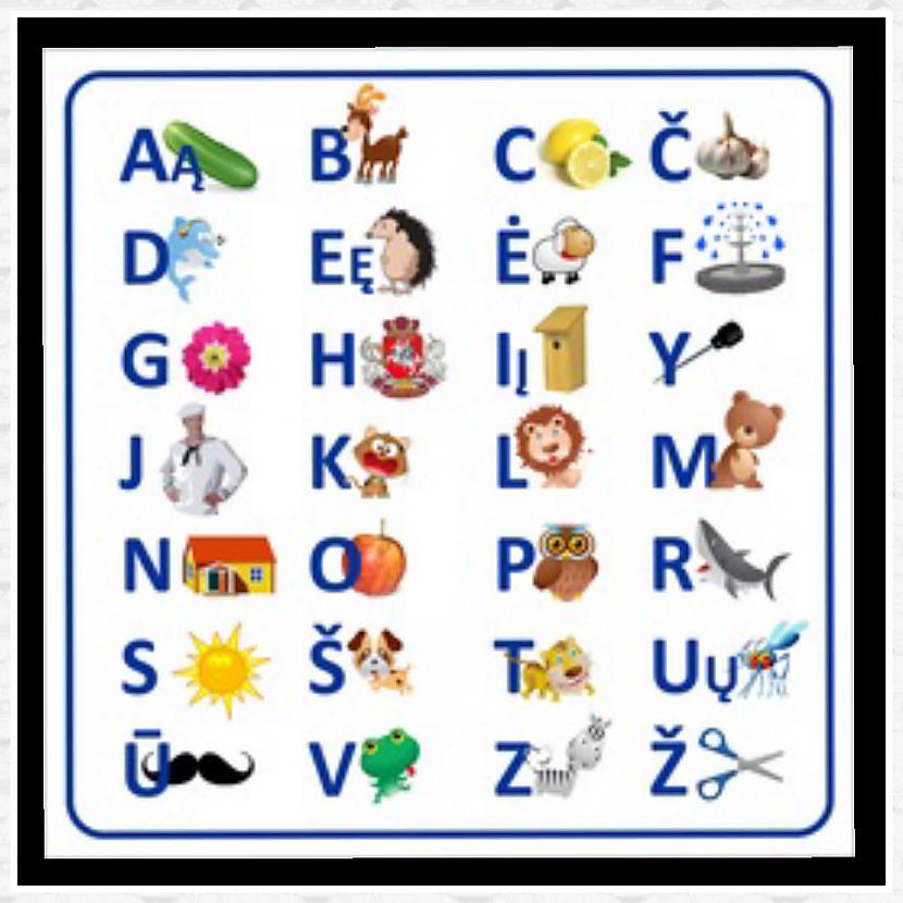 Lietuviešu alfabētā ir  32... Autors: ghost07 9 fakti par Lietuviešu valodu