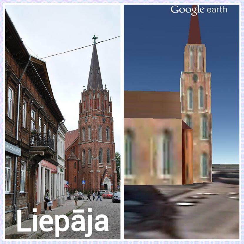 Sv Annas Lut Baznīca Liepājā Autors: ghost07 Latvija vs 3D Latvija (Google earth)