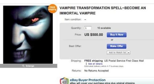 Vampīra burvestībanbspPar... Autors: ORGAZMO Ebay pērlītes!!