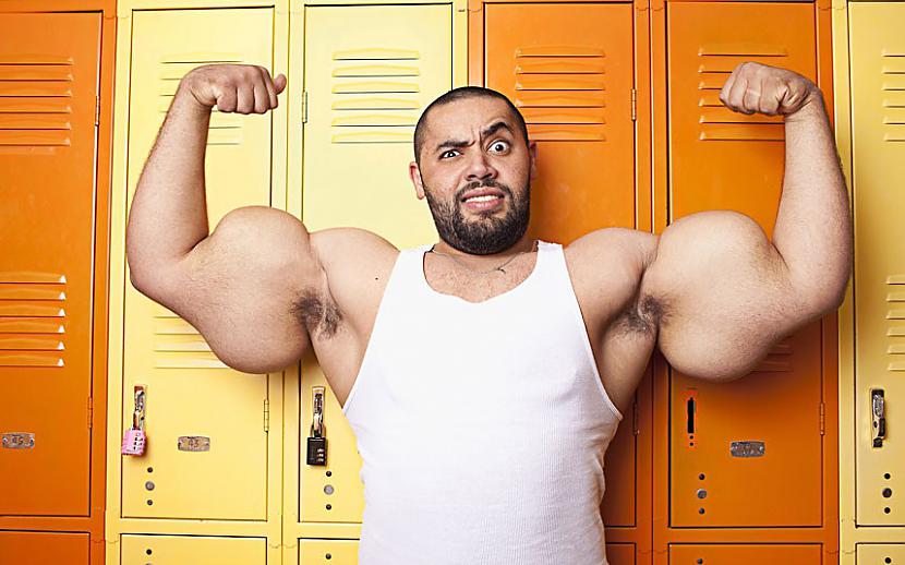 Lielākie bicepsi Lielākie... Autors: Fosilija Dīvaini un smieklīgi ginesa rekordi.