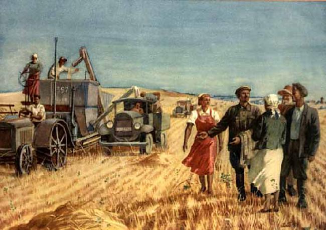Kolektīvās saimniecības... Autors: Lestets Kolhozs - PSRS ēras eksperiments