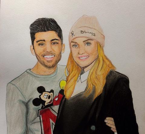 Zayn Malik ar Perrie Edwards... Autors: Fosilija Mani zimejumi