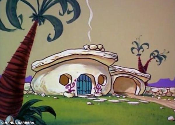 Oriģinālā māja multfilmā Autors: Fosilija Tu vēlētos sev Flinstonu māju?