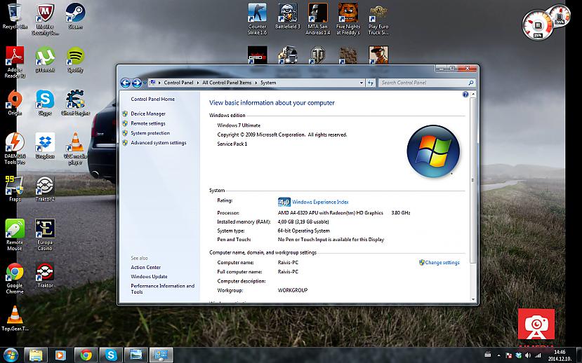 Windows reitings D nezinu vai... Autors: Ronelis Veselu vai pa daļām?