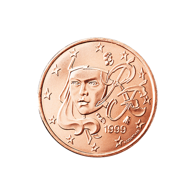 1 centa monētas reverss Uz... Autors: KASHPO24 Francijas eiro monētas