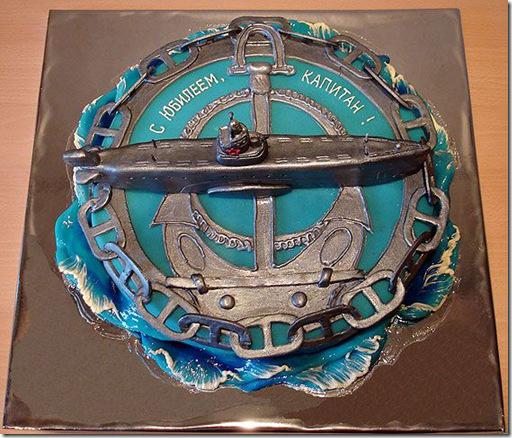 Apsveicam ar jubileju kaptein Autors: ieva5 Kreatīvas tortes no Krievzemes