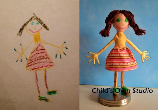 Alise 5 gadi Autors: MazAa888 Pēc bērnu zīmējumiem veidotas rotaļlietas