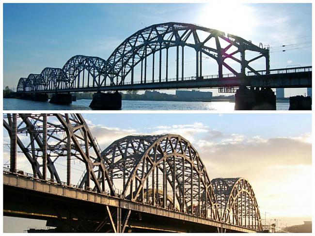 Dzelzeļa tilti Rīgā un Kijevā Autors: Sulīgais Mandarīns Līdzības Rīgai un citām pasaules pilsētām