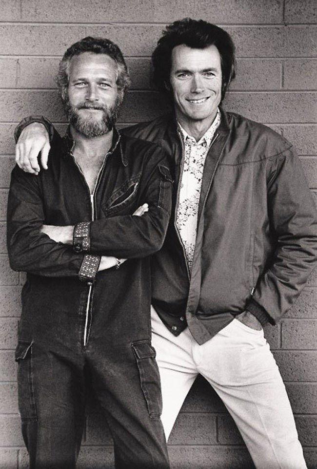 Paul Newman un Clint Eastwood Autors: Fosilija Retas fotogrāfijas ar dažādām slavenībām