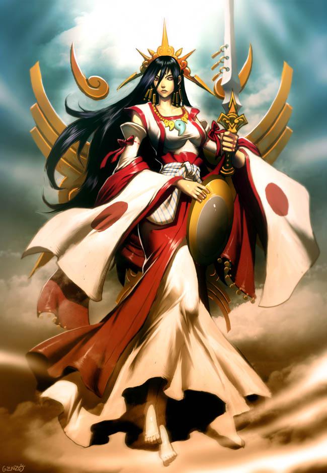 Japānā Saules dieviete... Autors: Kapteinis Cerība Interesanti Fakti Par SAULI