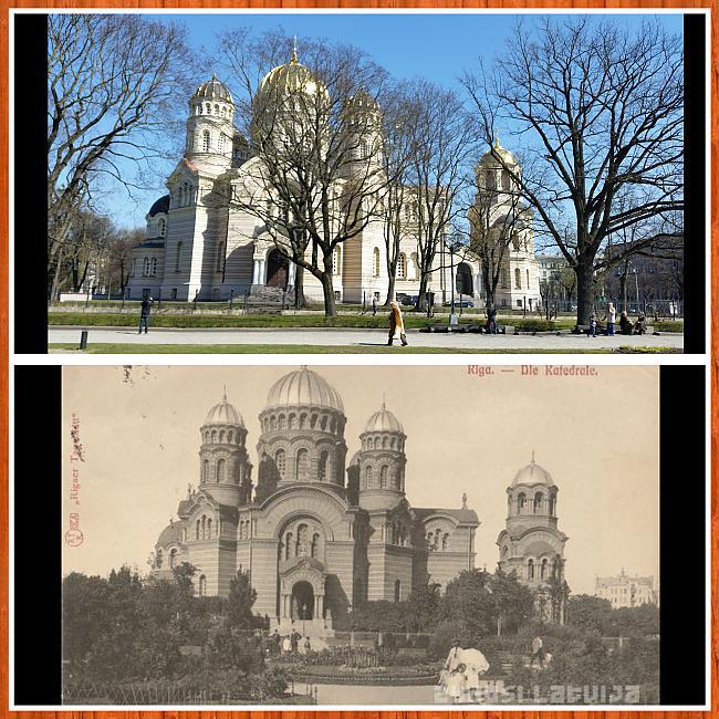 Pareizticīgo katedrāle... Autors: OUYSO Toreiz vs Tagad (Rīga pirms 100 gadiem).