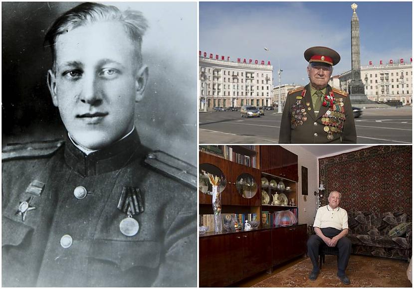 Nikolajs Mazaņņiks nbsp92... Autors: Heroīns14 Vēl dzīvie Sarkanarmijas kara veterāni toreiz un tagad.