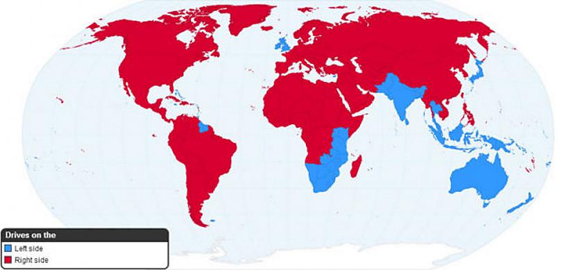 Sarkanā krāsāTās valstis kurās... Autors: Jocins Spocins Dažādi fakti par pasauli attēloti interesantās kartēs!