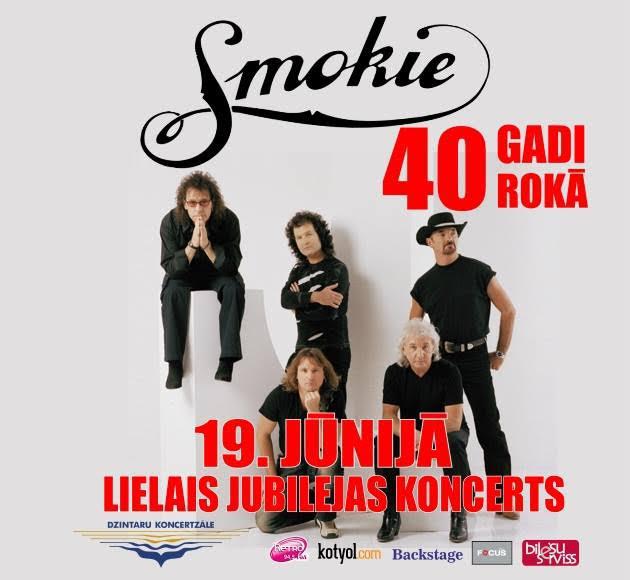  Autors: EV1TA Jūrmalā notiks SMOKIE jubilejas koncerts 50 Years In Rock.