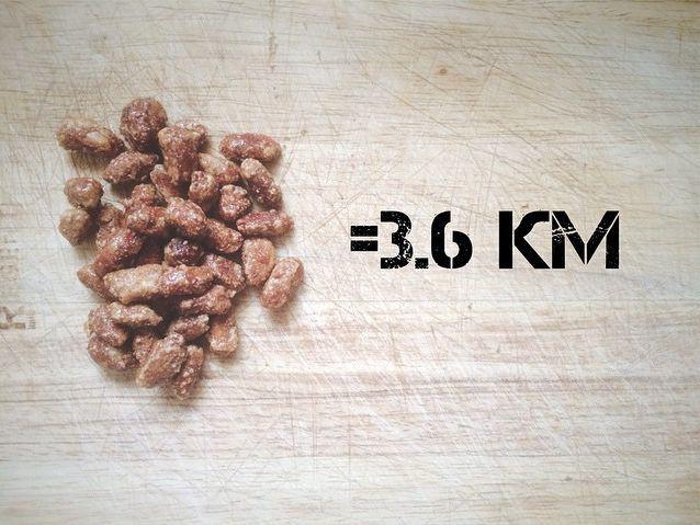 Zemesrieksti cukurā 50g Autors: Sulīgais Mandarīns Cik kilometru jānoskrien, lai iznīcinātu apēstās kalorijas?