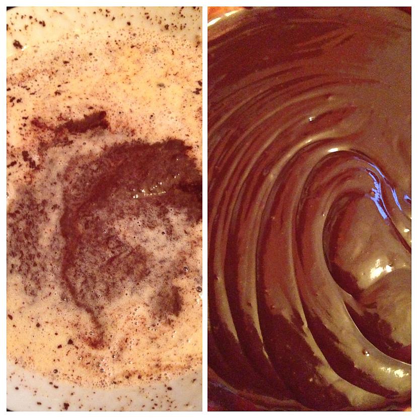 Lejam karsto masu uz... Autors: annnija Šokolādes kūka bez cepšanas