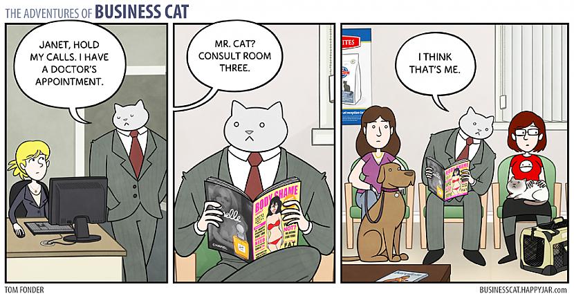  Autors: Fosilija Business cat komiksi eng