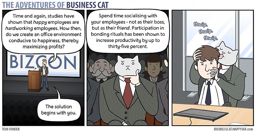  Autors: Fosilija Business cat komiksi eng