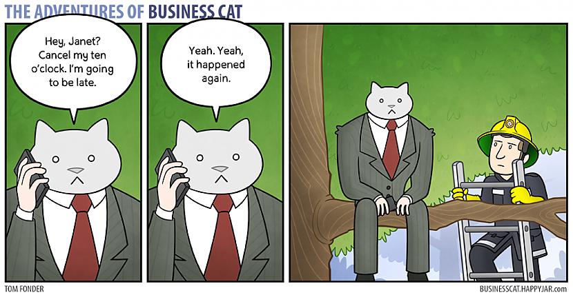  Autors: Fosilija Business cat komiksi eng