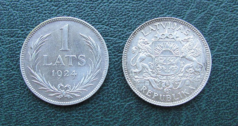 Pirmā Latvijas sudraba monēta ... Autors: pyrathe Mana kolekcija: Latvijas Republikas monētas