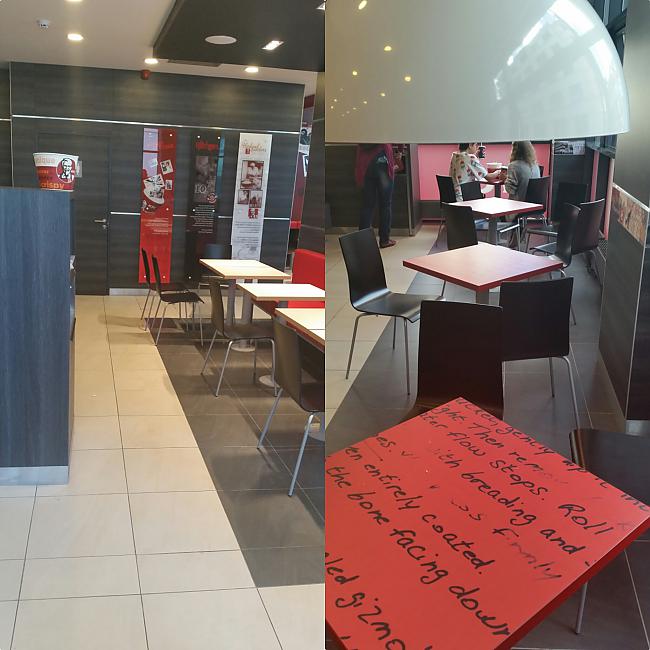 KFC interjers  ir ļoti līdzīgs... Autors: ghost07 Šodien apmeklēju pirmo KFC ātrās ēdināšanas restorānu Rīgā - recenzija