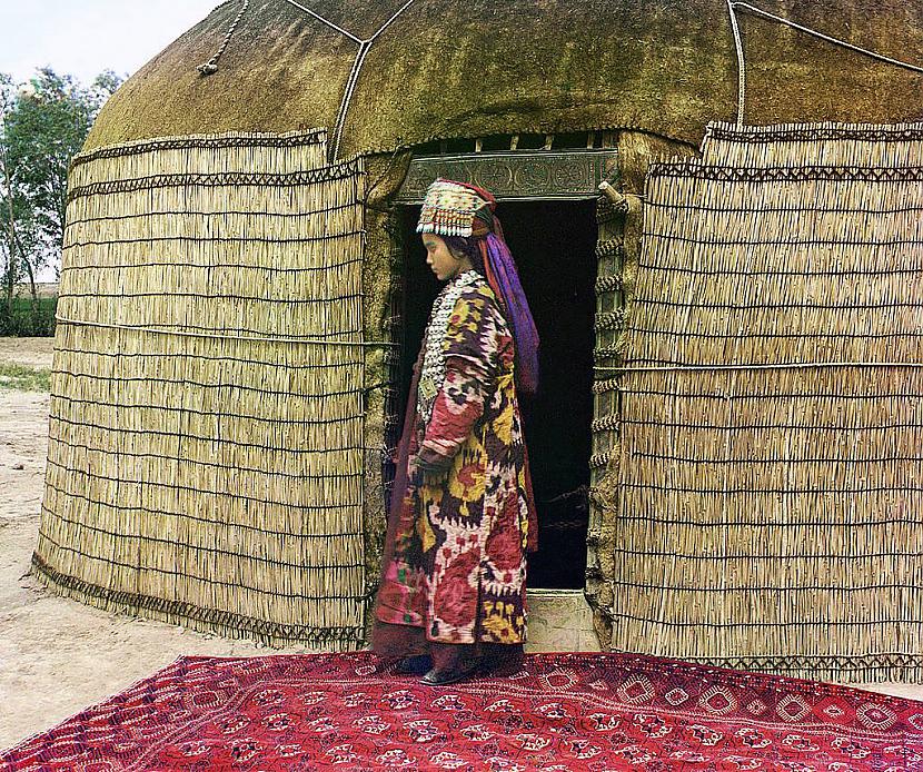 Grezni tērpusies uzbeku... Autors: Laitinen Krievijas impērija krāsainās bildēs (1907-1915)