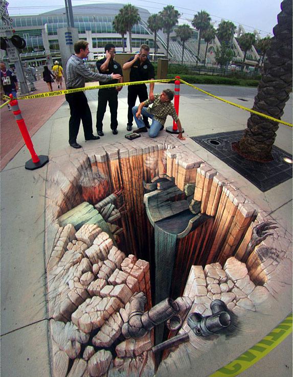  Autors: Fosilija 3D Ilūzijas ielu māksla