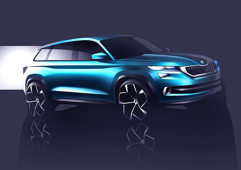 Škoda VisionS: SUV prototips svinēs pirmizrādi Ženēvā