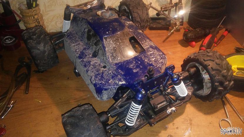 Te jau gatavs atkal doties... Autors: Zigmars R 1/8 Nitro Rc un 1/5 Petrol Baja Rc. Rotaļlietas pieaugušajiem.