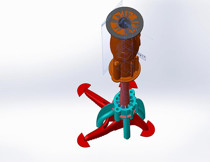 3D printēta stārķa kājas ortēze