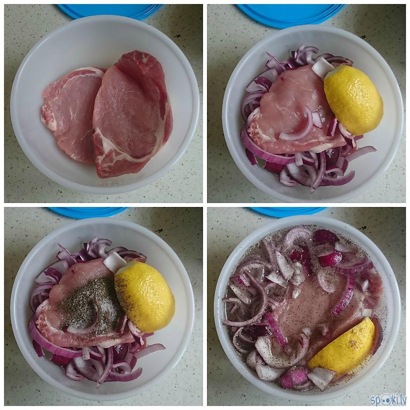 Sāksim ar gaļas... Autors: silrak2 Singapūras kartupeļi un marinēta cūkas karbonāde