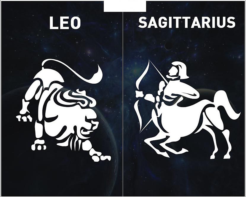 LAUVA  STRĒLNIEKSAbas zīmes... Autors: kaķūns Zodiaka zīmes, no kurām veidojas perfekti pāri!