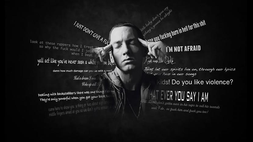 Kad Eminems raksta lirikas... Autors: bananchik Nedzirdēti fakti par Eminem. #1