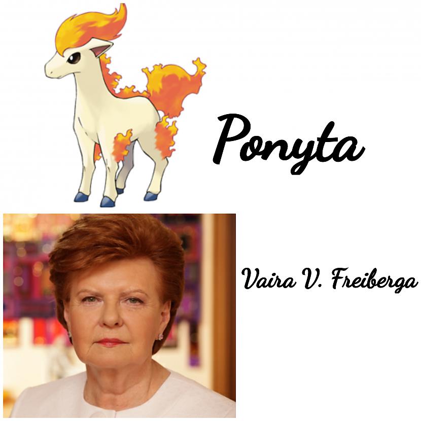 Ponyta ierodas visur kur kājas... Autors: ghost07 Pokemoni vs Latvijas politiķi (salīdzinājums)