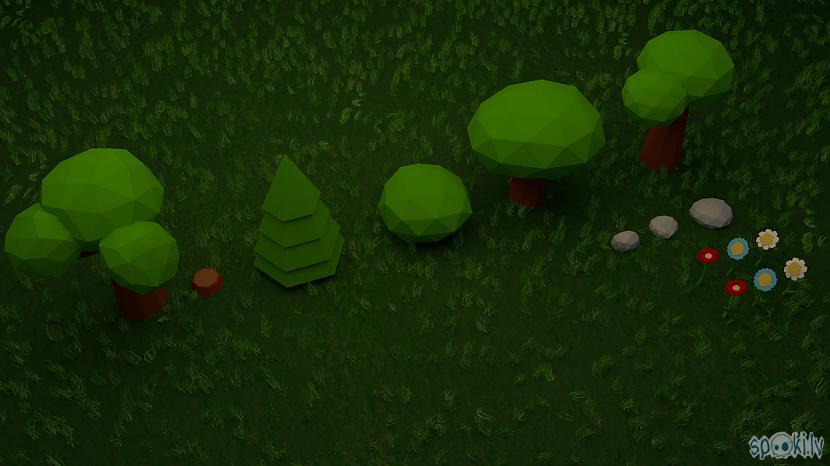  Autors: Fosilija Low poly trees / rocks / flowers - Blender (time lapse)