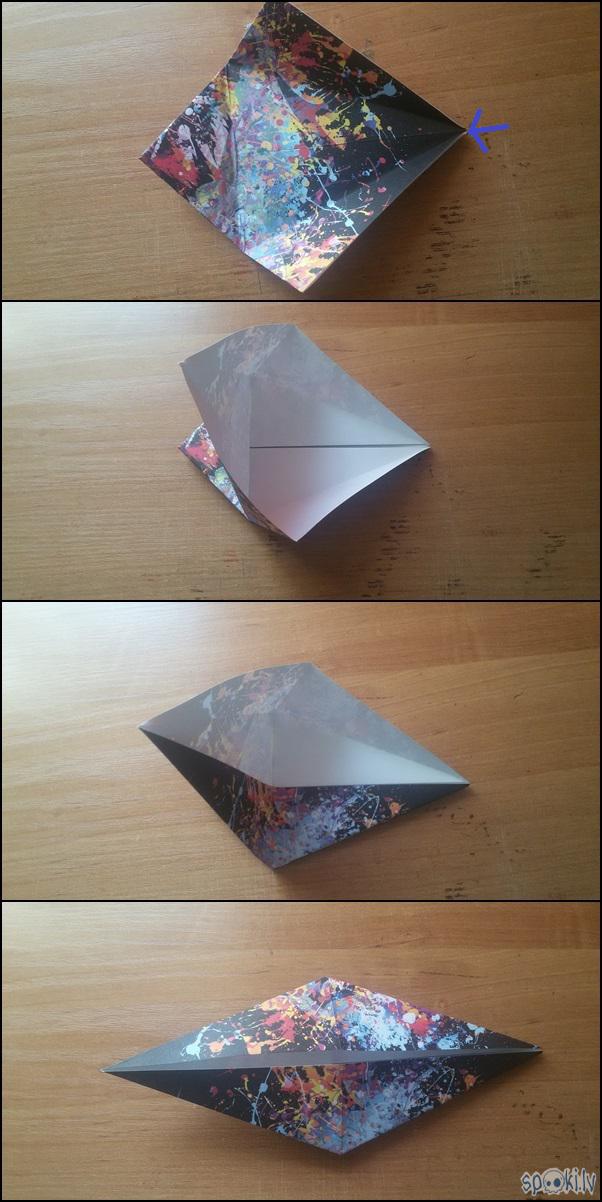 Figūru mazliet atloka vaļā... Autors: Zviedriete How to: origami dzērvīte
