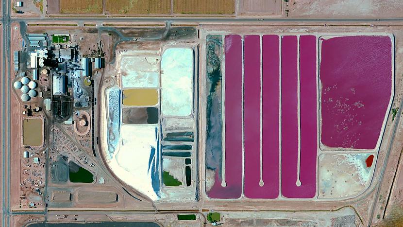 Spreckles Beet Sugar Factory... Autors: Šamaniss Fantastiskas satelīta bildes