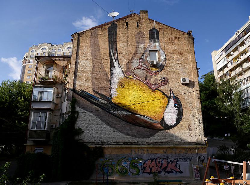  Autors: Šamaniss Satriecoša ielu māksla Ukrainā