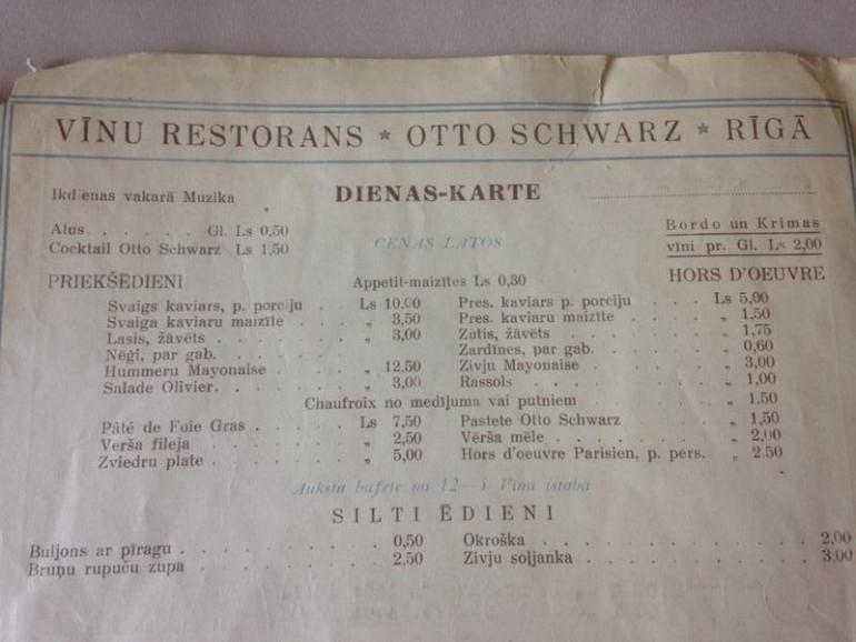 Rīgas restorānā piedāvājums Autors: Senpaiiii Pāris bildes, kurās redzamas cenas Latvijā pirms 15-25 gadiem