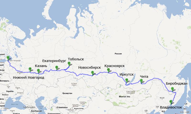  6TransSiberian Railway ... Autors: 100 A 50 interesanti fakti par Krieviju
