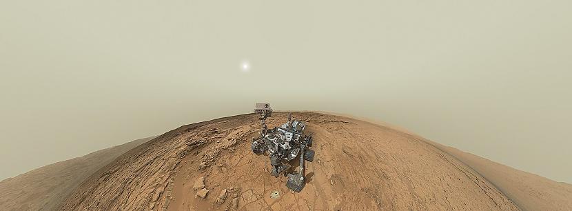 Vēlviens Curiosity selfijs Autors: Fosilija Marss fotogrāfijās - šī planēta ir skaistāka kā domāji!