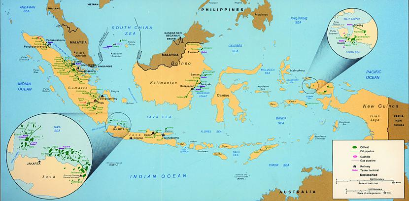 Indonēzijas gāzes un naftas... Autors: Lestets CIP atslepenotās kartes