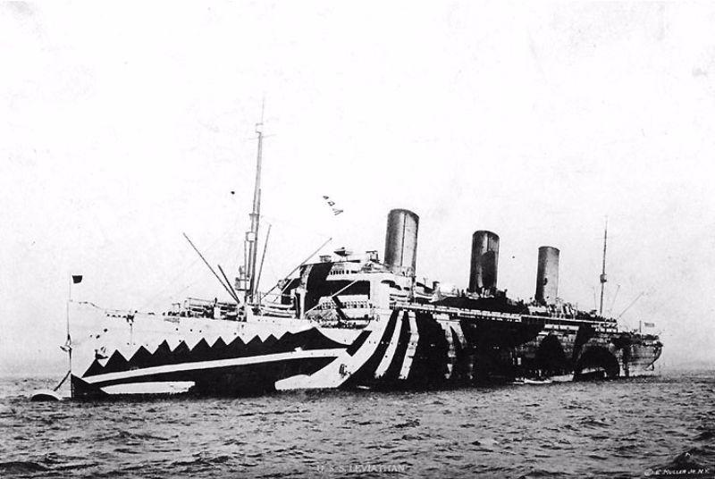 ASV Leviathan Autors: Lestets Kuģu kamuflāža 1. un 2. pasaules karā