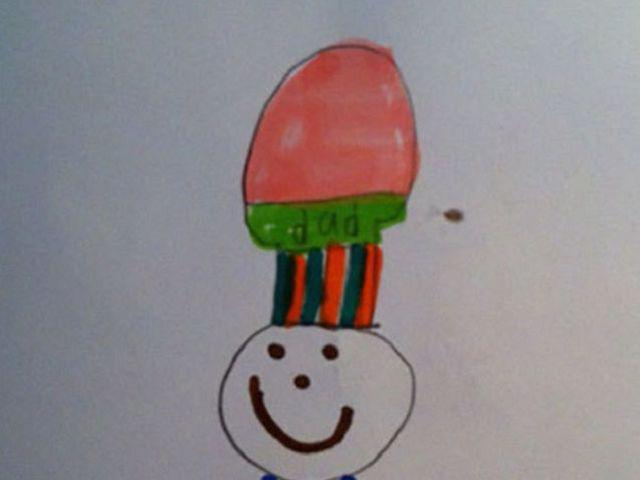 Pavāra cepurenbsp Autors: baarnijs03 15 divdomīgi bērnu zīmējumi, kurus ir vērts aplūkot divreiz!