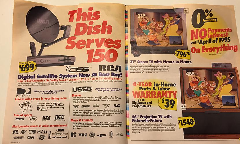 46 liels televizors ar tik pat... Autors: Lestets Reklāmas katalogs no 1994. g.