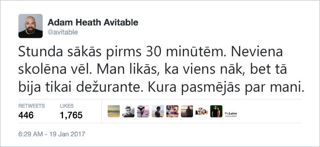  Autors: matilde Pasniedzējs publiski sūdzas par to, ka viņa skolēni nav atnākuši uz skolu