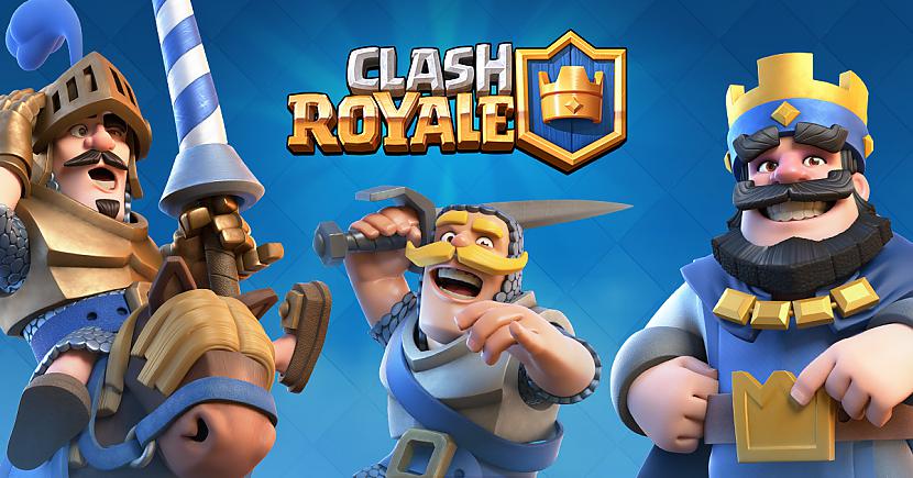 Spēlējam Clash royale, piepildām karaļa un klana lādi.