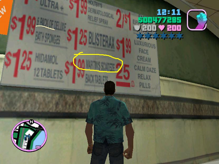 12 Vēl es atradu aptieku kurā... Autors: Gufija 15 noslēpumi vai lietas spēlē GTA Vice City (2)