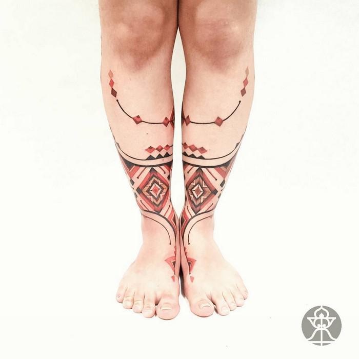  Autors: 100 A 35 tetovējumi, kas radīti iedvesmojoties no amazoniešu cilšu mākslas.