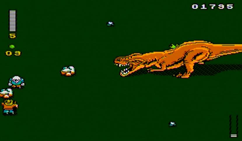 Cīņa ar tiranozauruKad upe ir... Autors: Bitzgame Izietās retro spēles - Jurassic Park